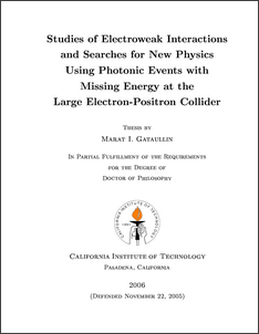 Thesis about physics