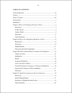 SAMPLE TABLE OF CONTENTS - NYU Steinhardt