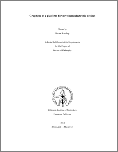 Phd thesis on nanoelectronics
